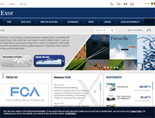 Tablet Screenshot of exor.com